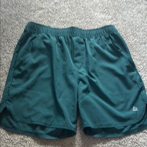 RBX Green Athletic Shorts Lightweight Performance